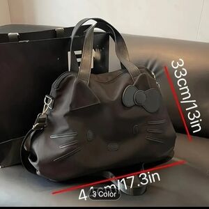 Black Cat Ear Tote Bag